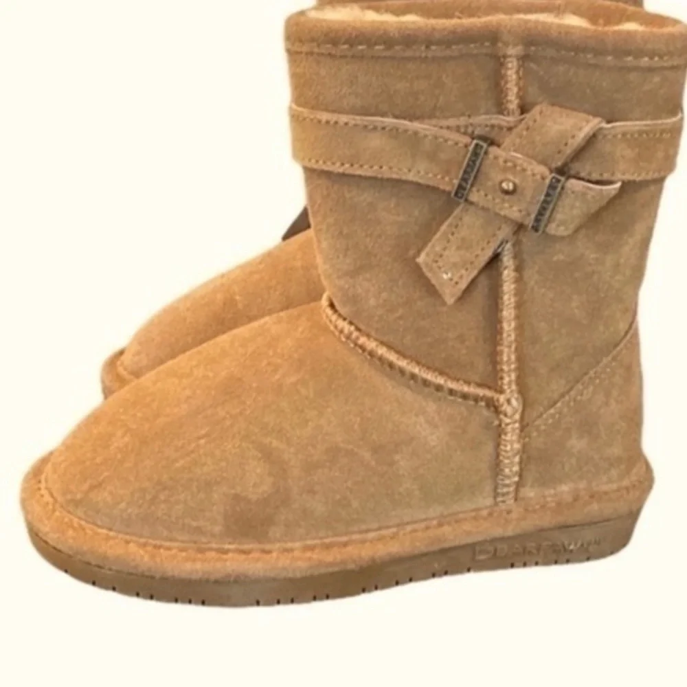 Bearpaw Suede Sherpa Val Toddler Boots NWOT Sz 7